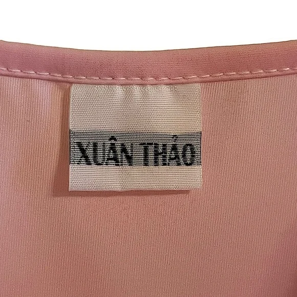 Barbie Pink Delicate Lace Trim Chemise Slip Nightgown Dress Small - Picture 3 of 8